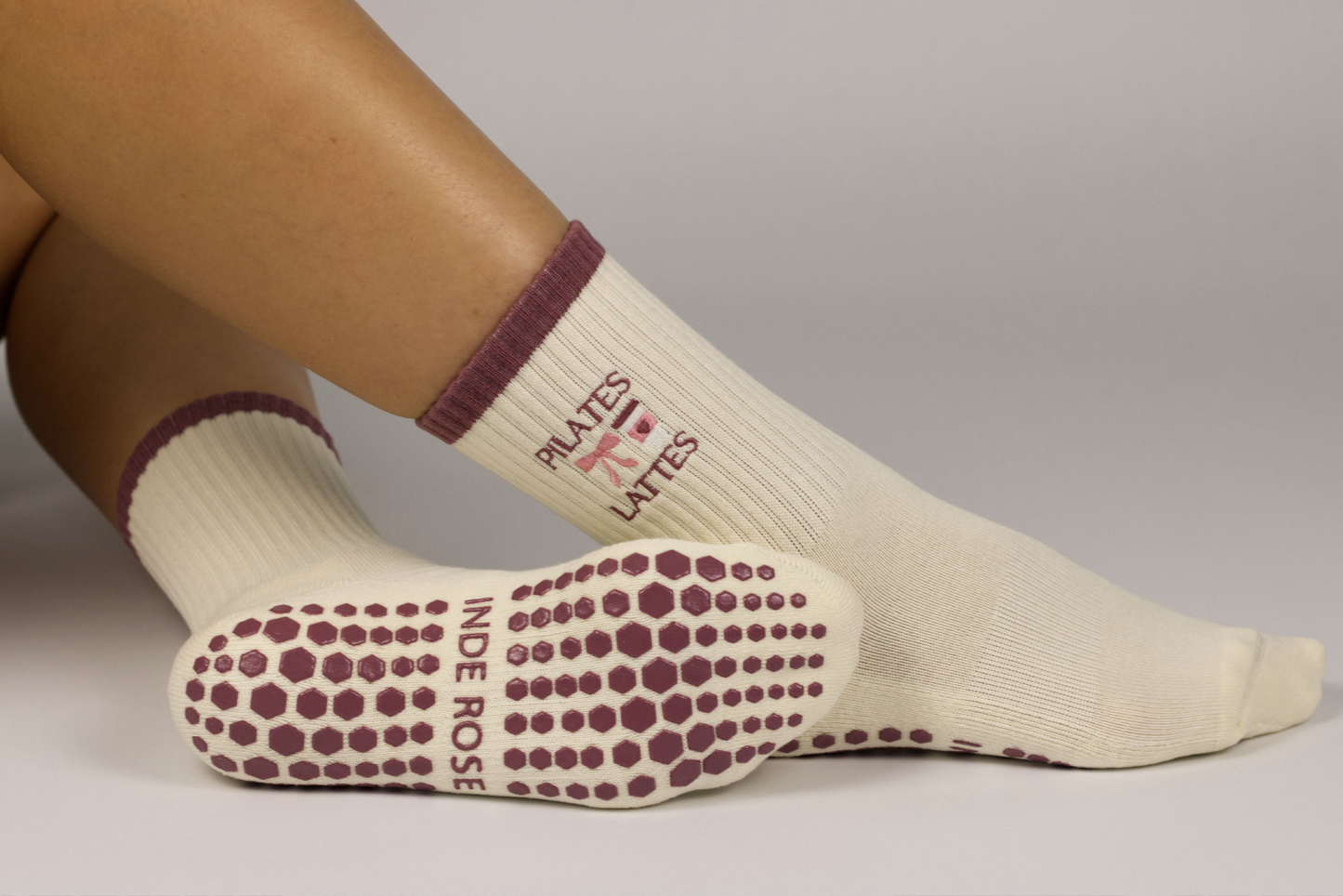 Pilates & Lattes Grip Socks