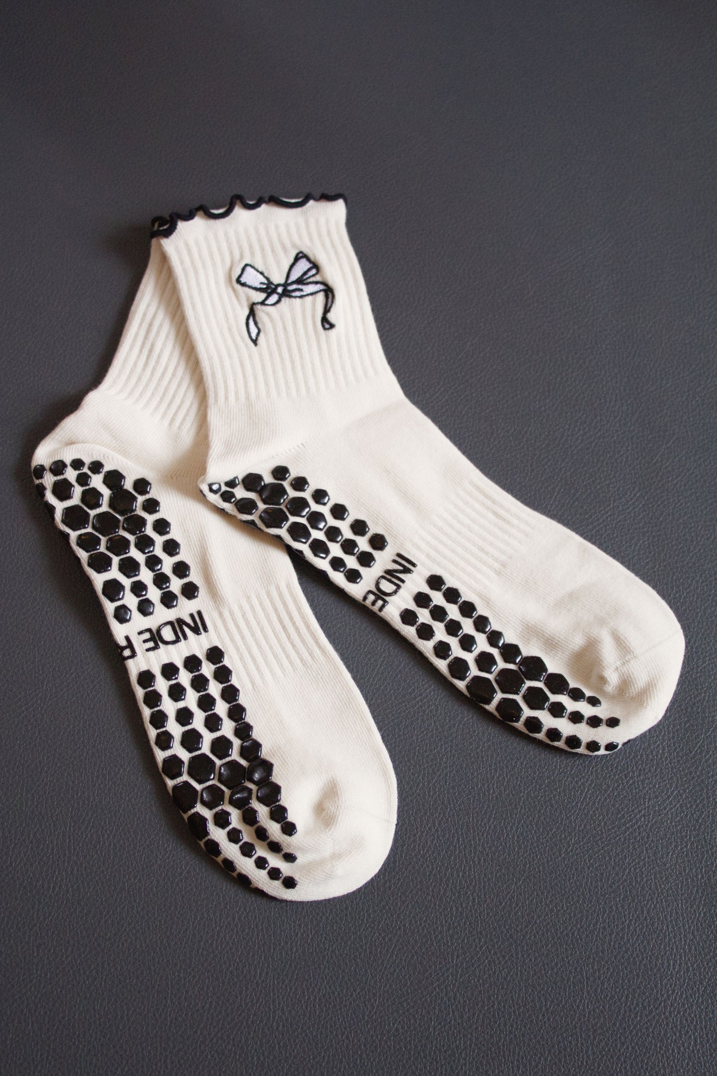 Black Tie Grip Socks