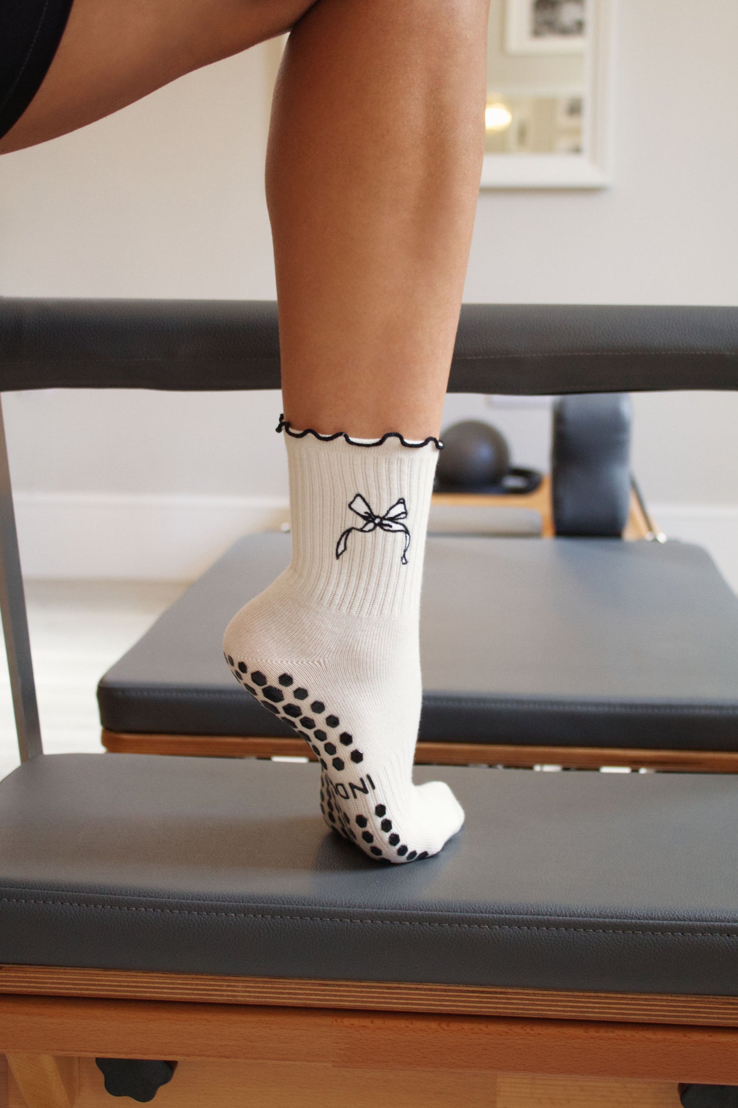 Black Tie Grip Socks